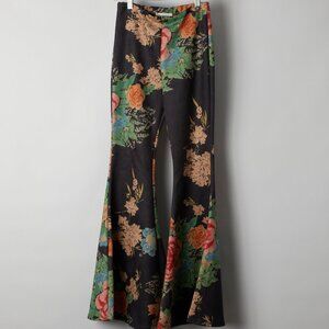 Bucket List Floral Boho Bell Bottom Pant S